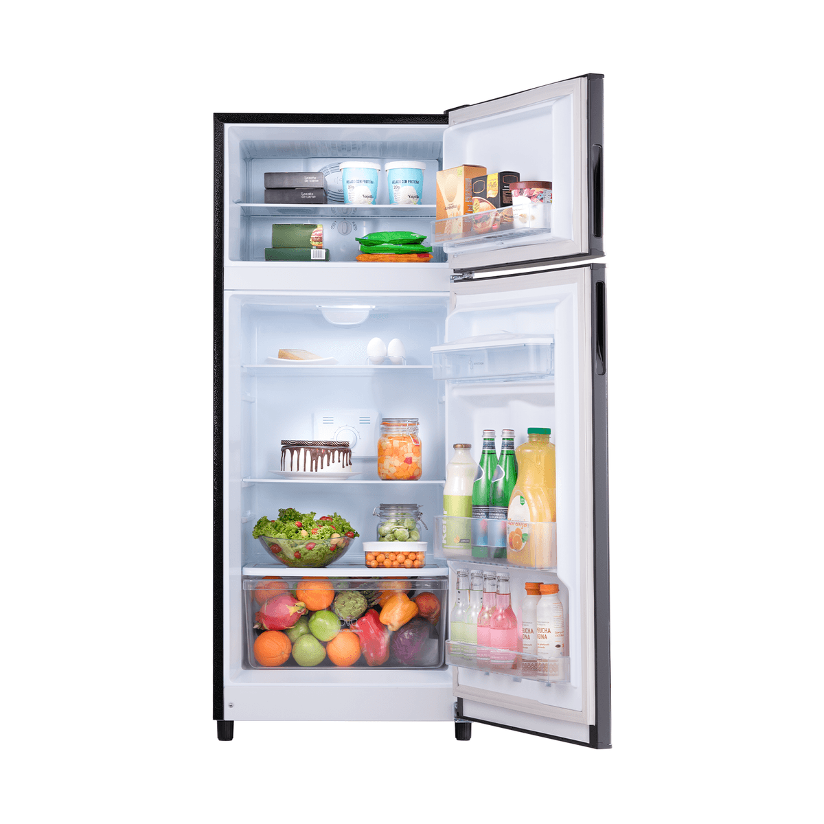REFRIGERADORA TOP MOUNT 262 LITROS NEGRA - RI-370 NE