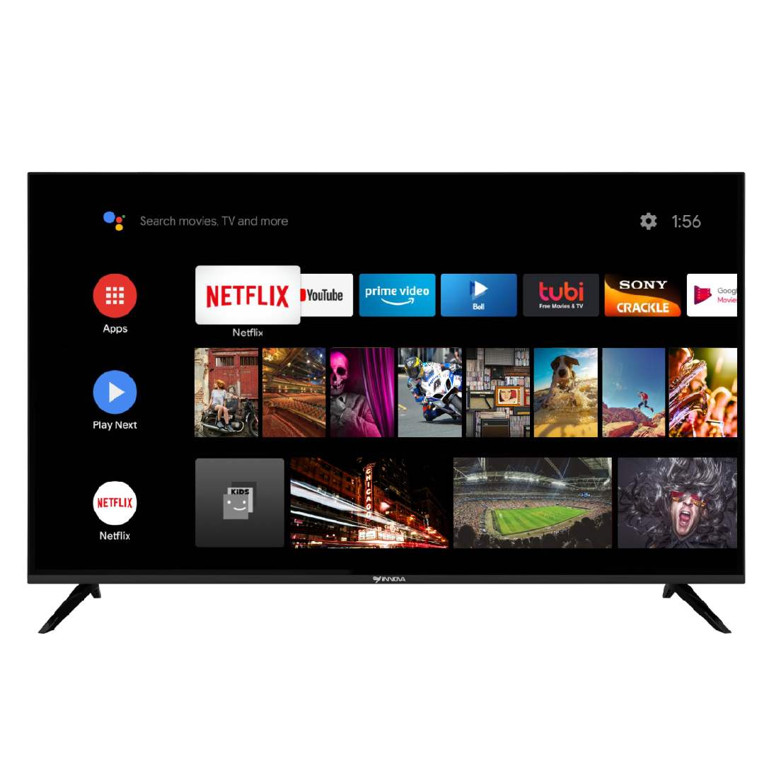 Televisor Innova 55" 4K Android + 1 MES DE CANALES + SOPORTE TV