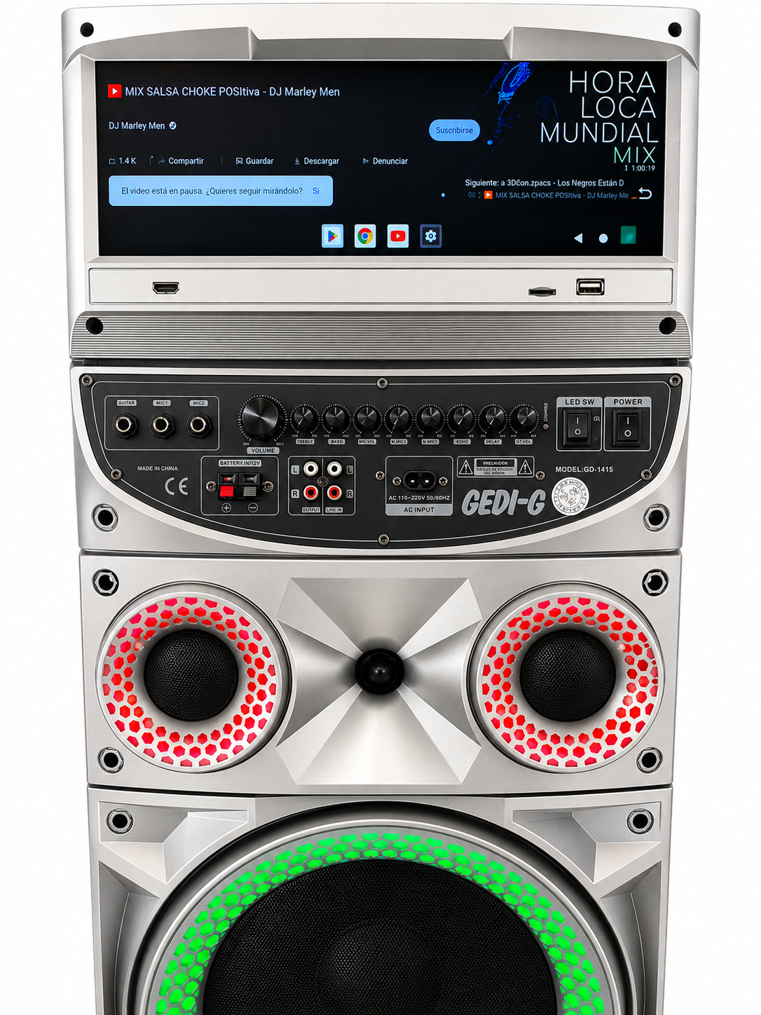 PARLANTE CEDI-G PANTALLA 10”2