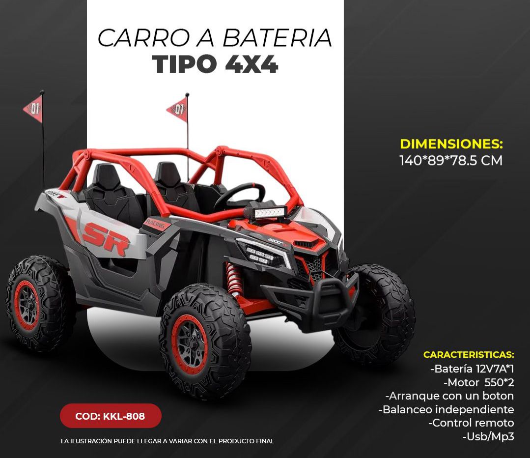 Carro a Batería 4x4