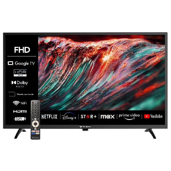 TELEVISOR INNOVA 43" GOOGLE TV + 1 MES DE CANALES + SOPORTE TV