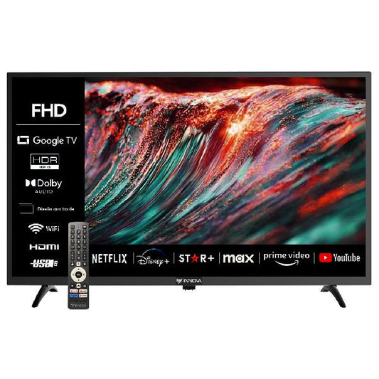 TELEVISOR INNOVA 43" GOOGLE TV + 1 MES DE CANALES + SOPORTE TV