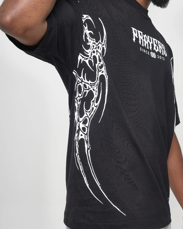Camiseta Oversize Prayers Back Print