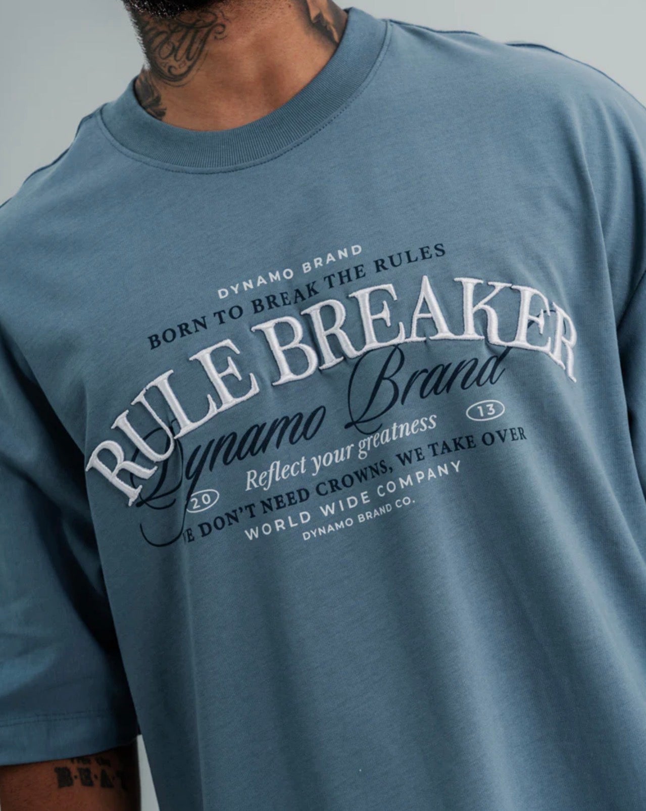 Camiseta Oversize Rule Breaker Blue