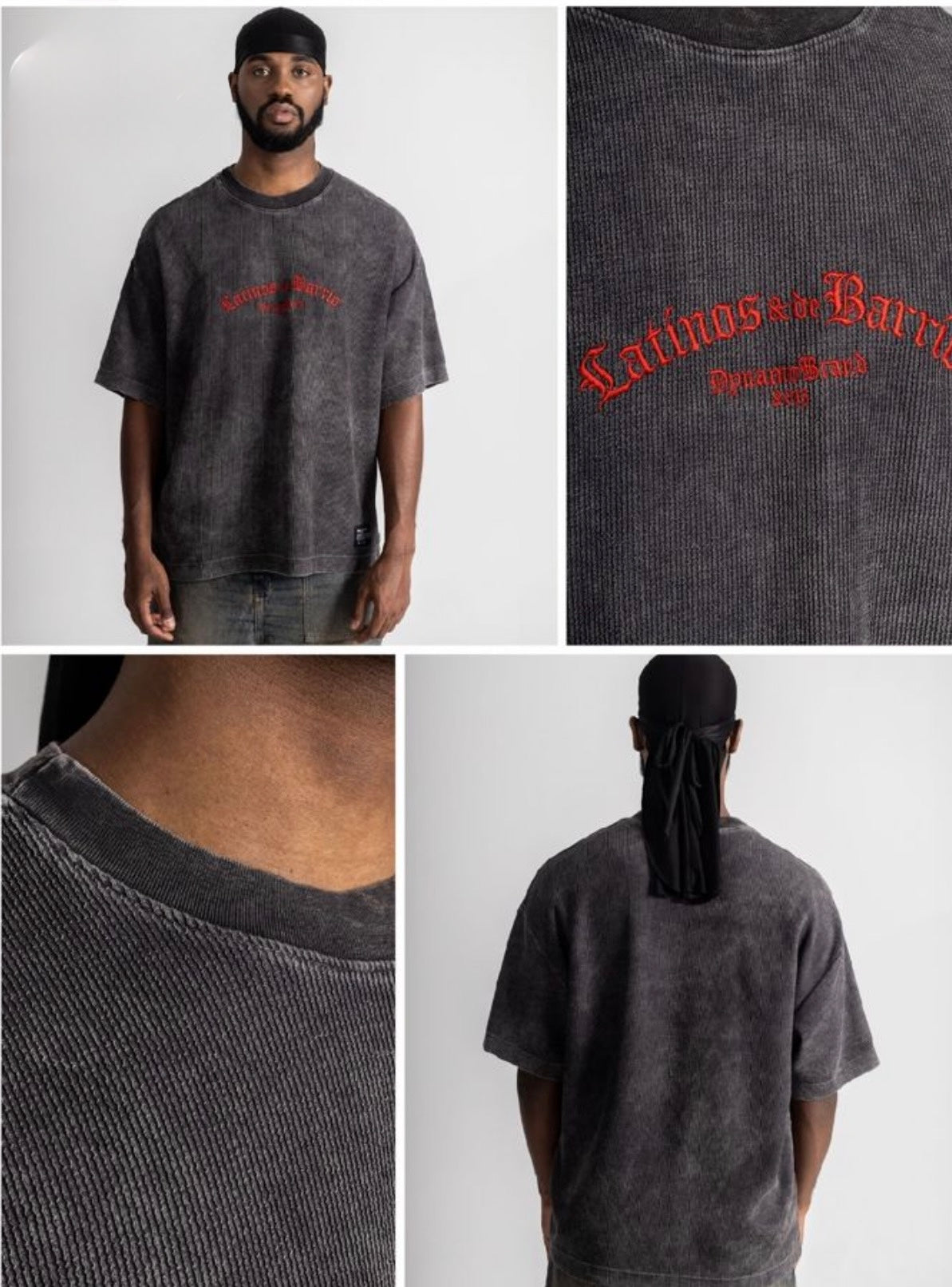 Camiseta Relaxed Fit Gris Latino