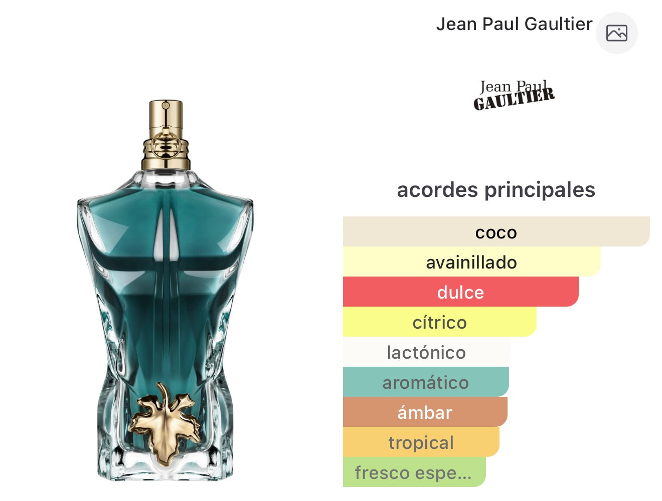 JEAN PAUL GAULTIER LE BAU