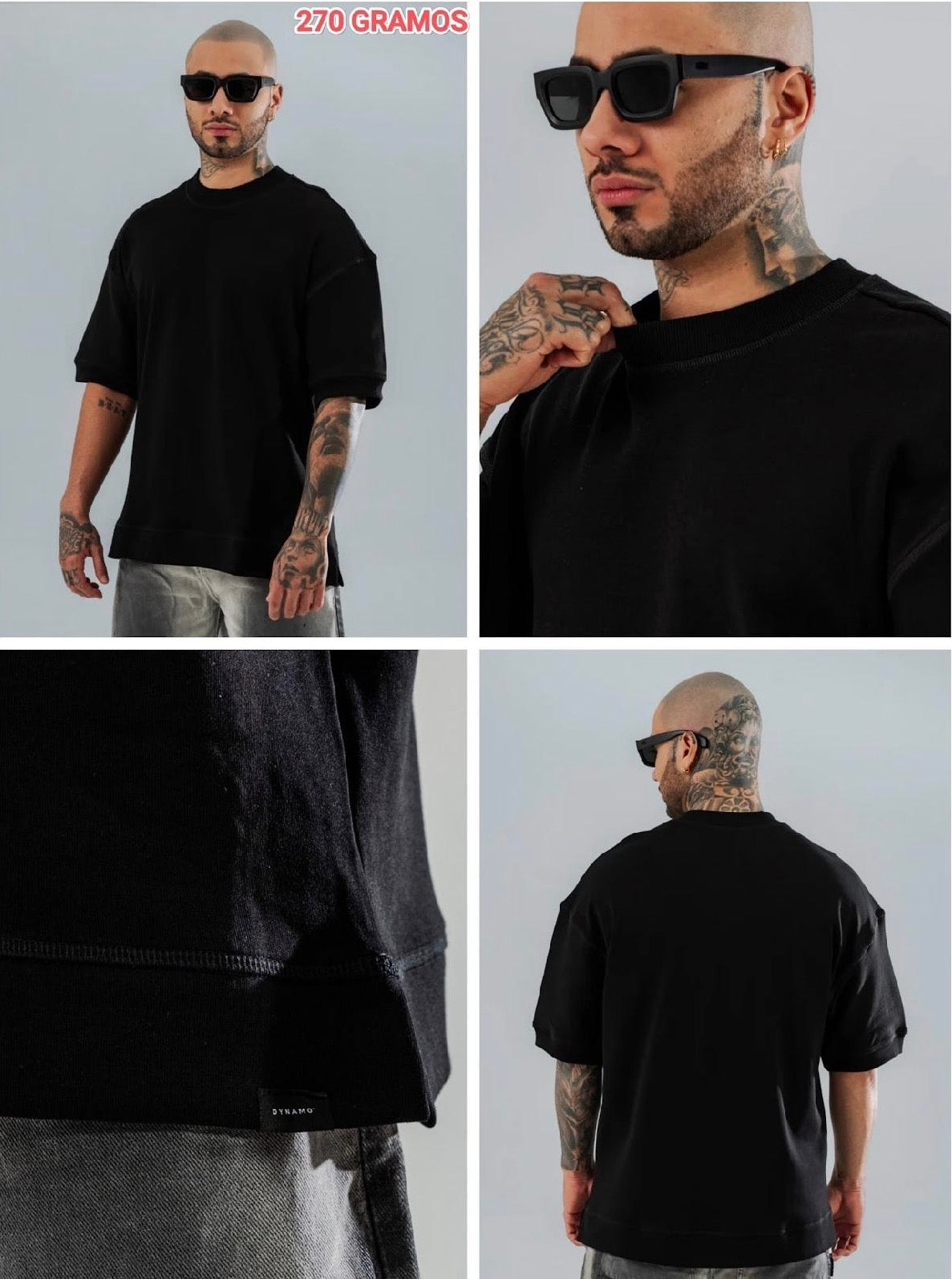 Camiseta Oversize Básica 270gr
