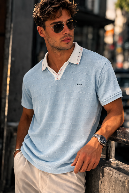 Camiseta Polo Raw