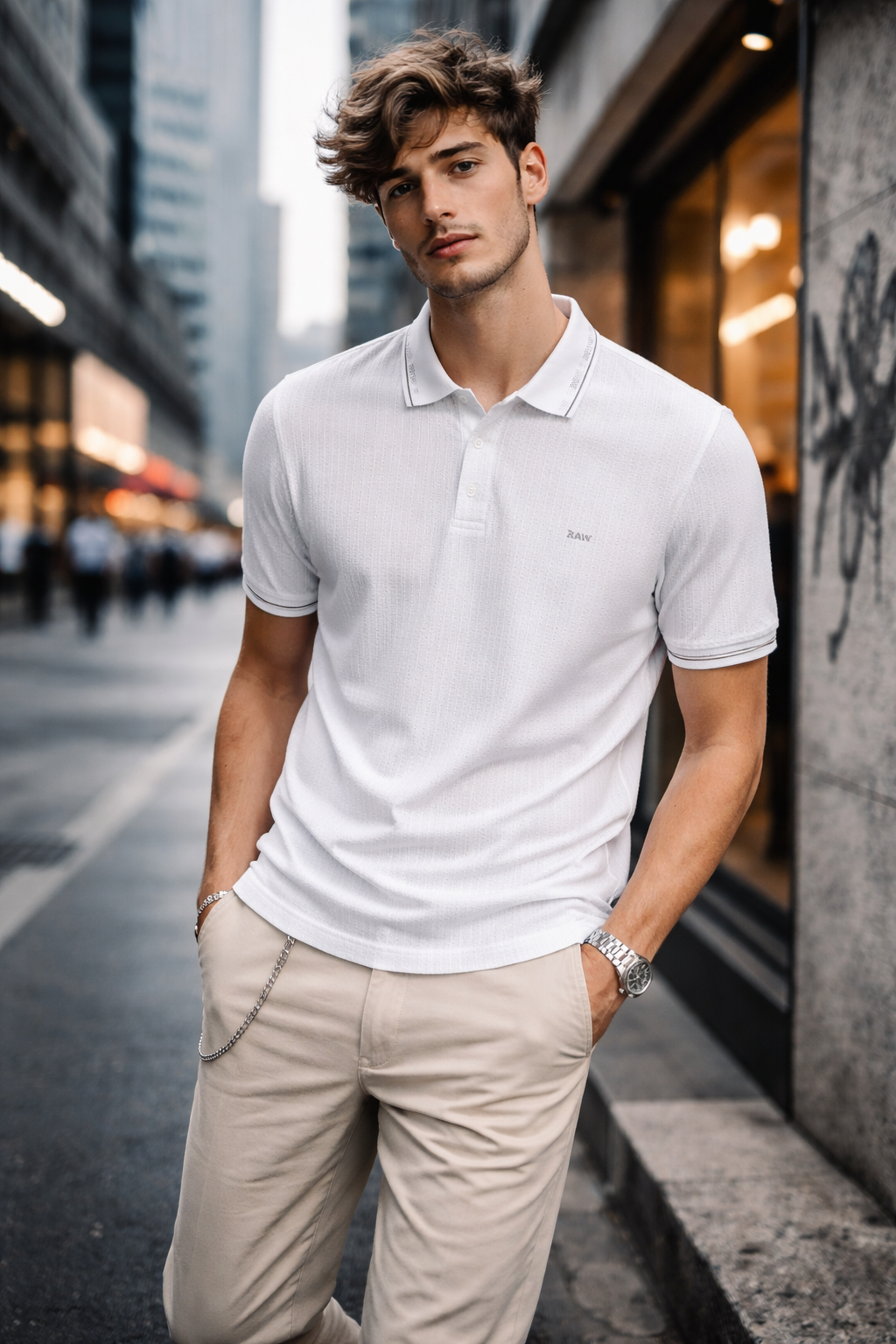 Camiseta Polo Raw Ref 6170