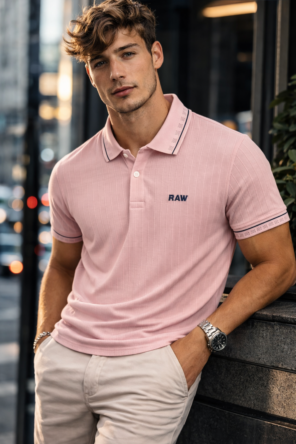 Camiseta Polo Raw Ref 6170