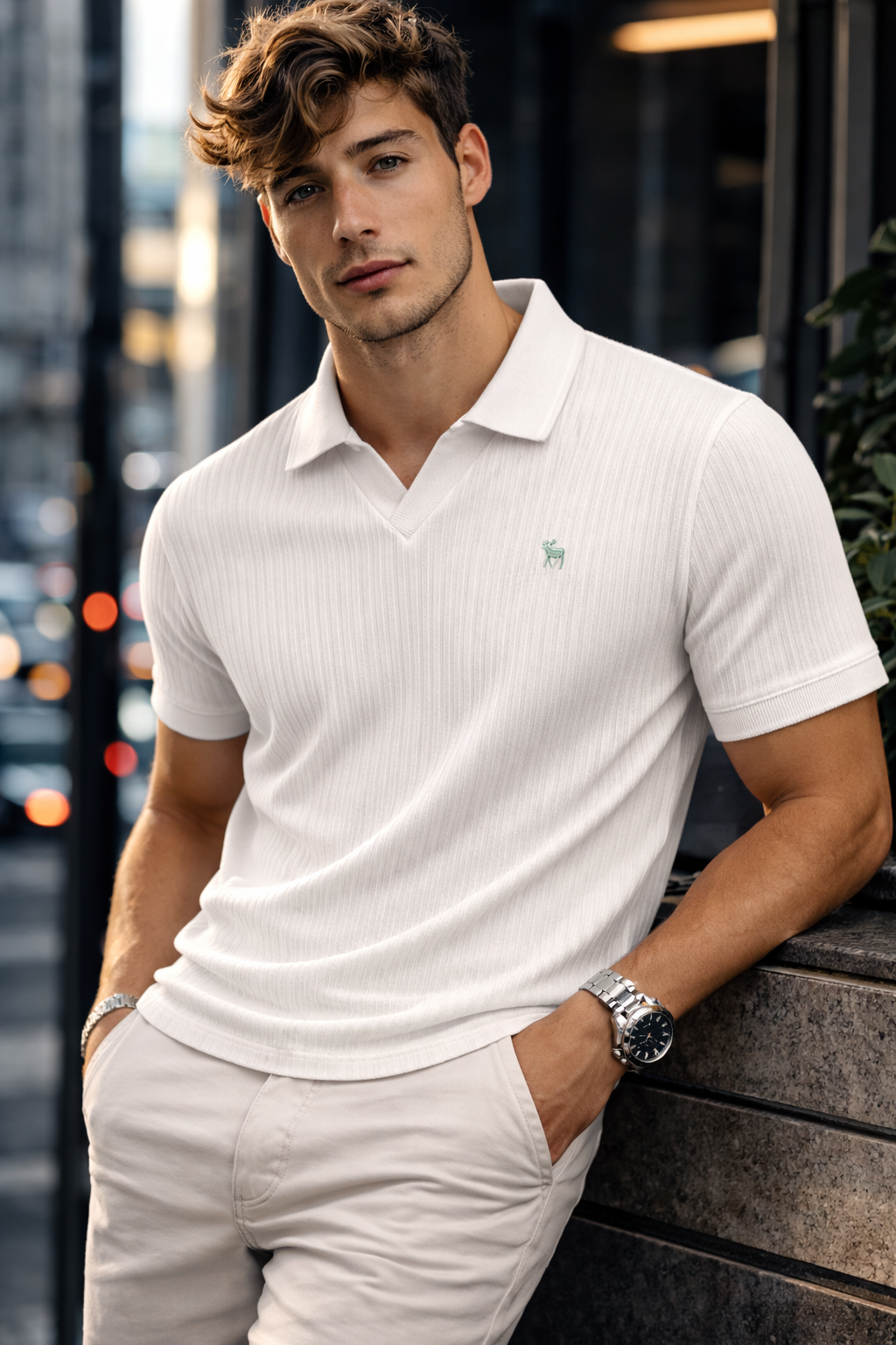 Camiseta Polo Raw