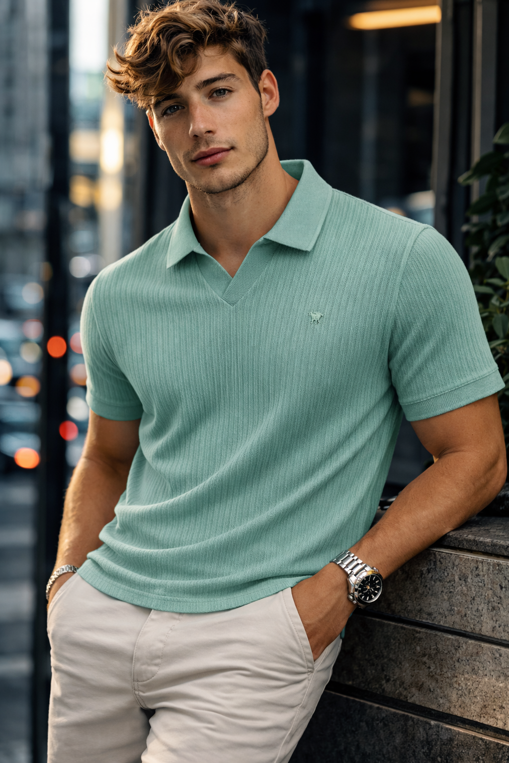 Camiseta Polo Raw