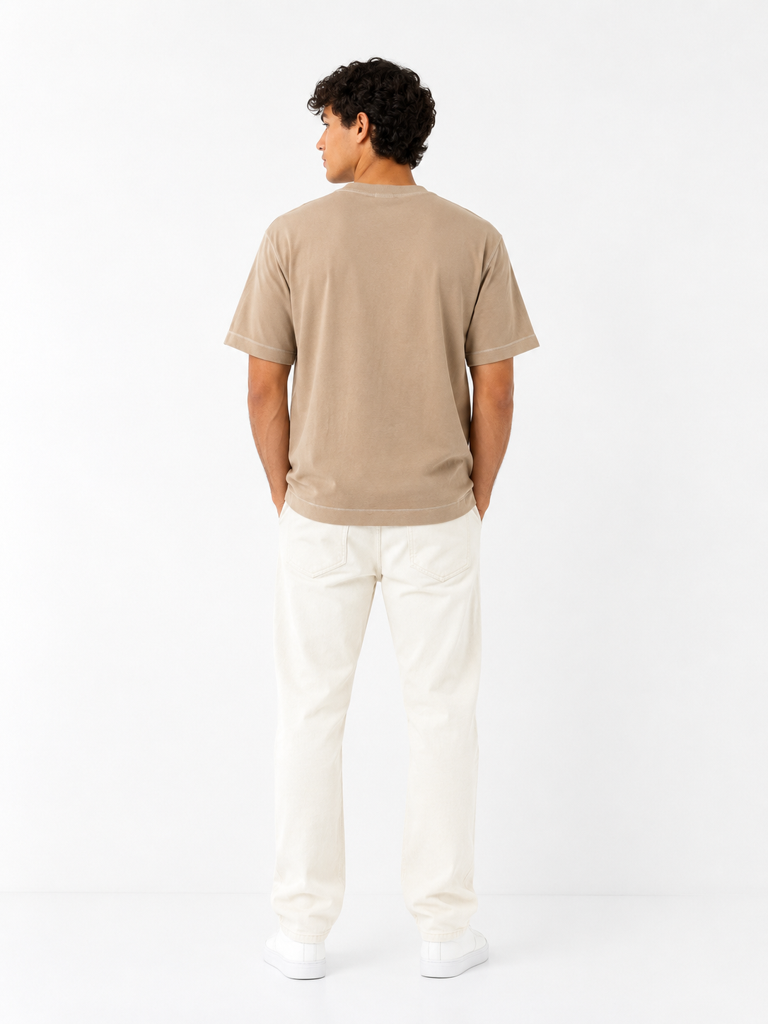 CAMISETA OVERSIZE TAUPE ESFERA