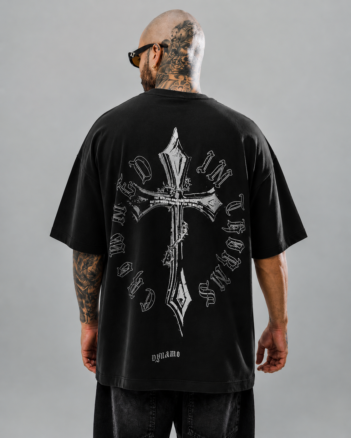 Camiseta Oversize Negra Wolves