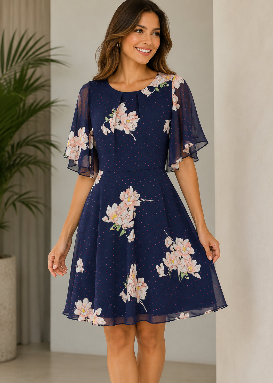 Vestido Corto Manga