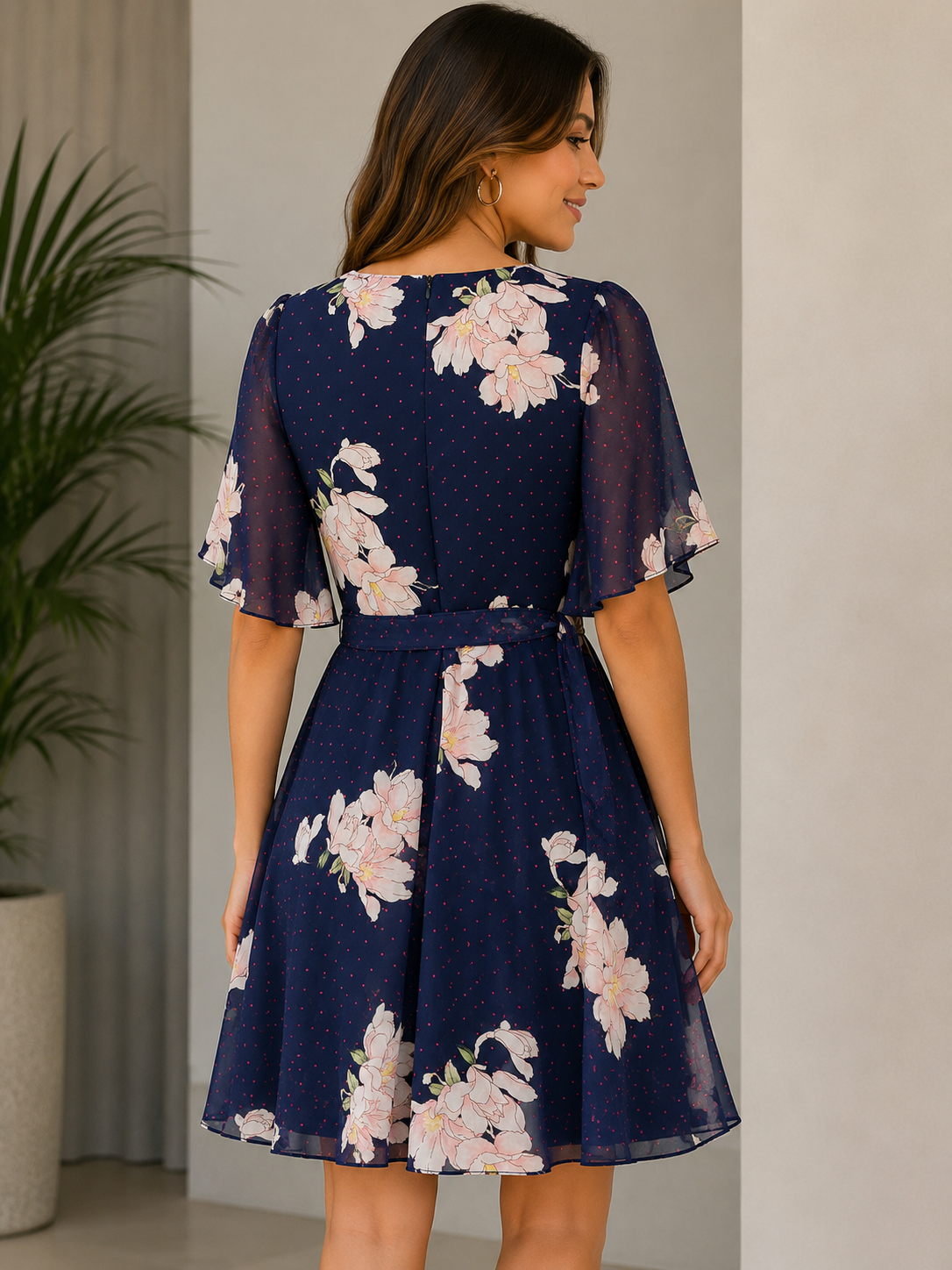 Vestido Corto Manga