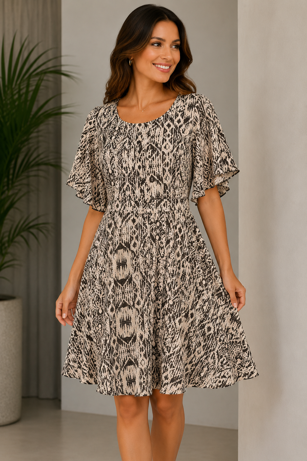 Vestido Corto Manga