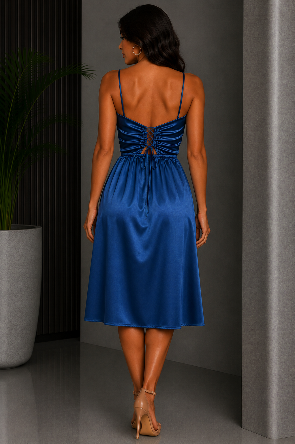 Vestido Corto Satin