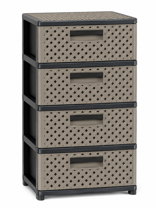 CAJONERA DELUXE 4P Gris/Beigue
