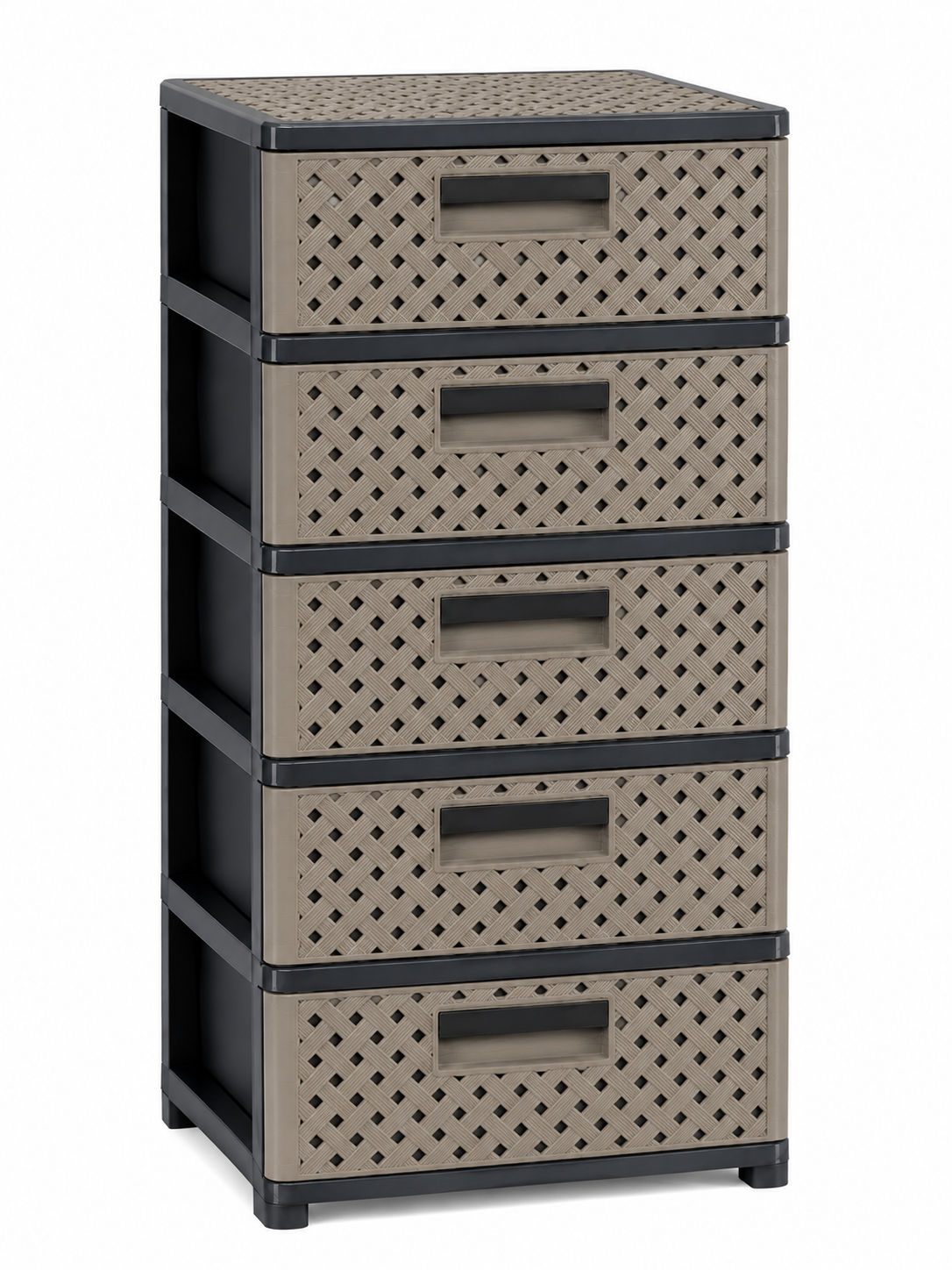CAJONERA DELUXE 5P GRIS/BEIGUE