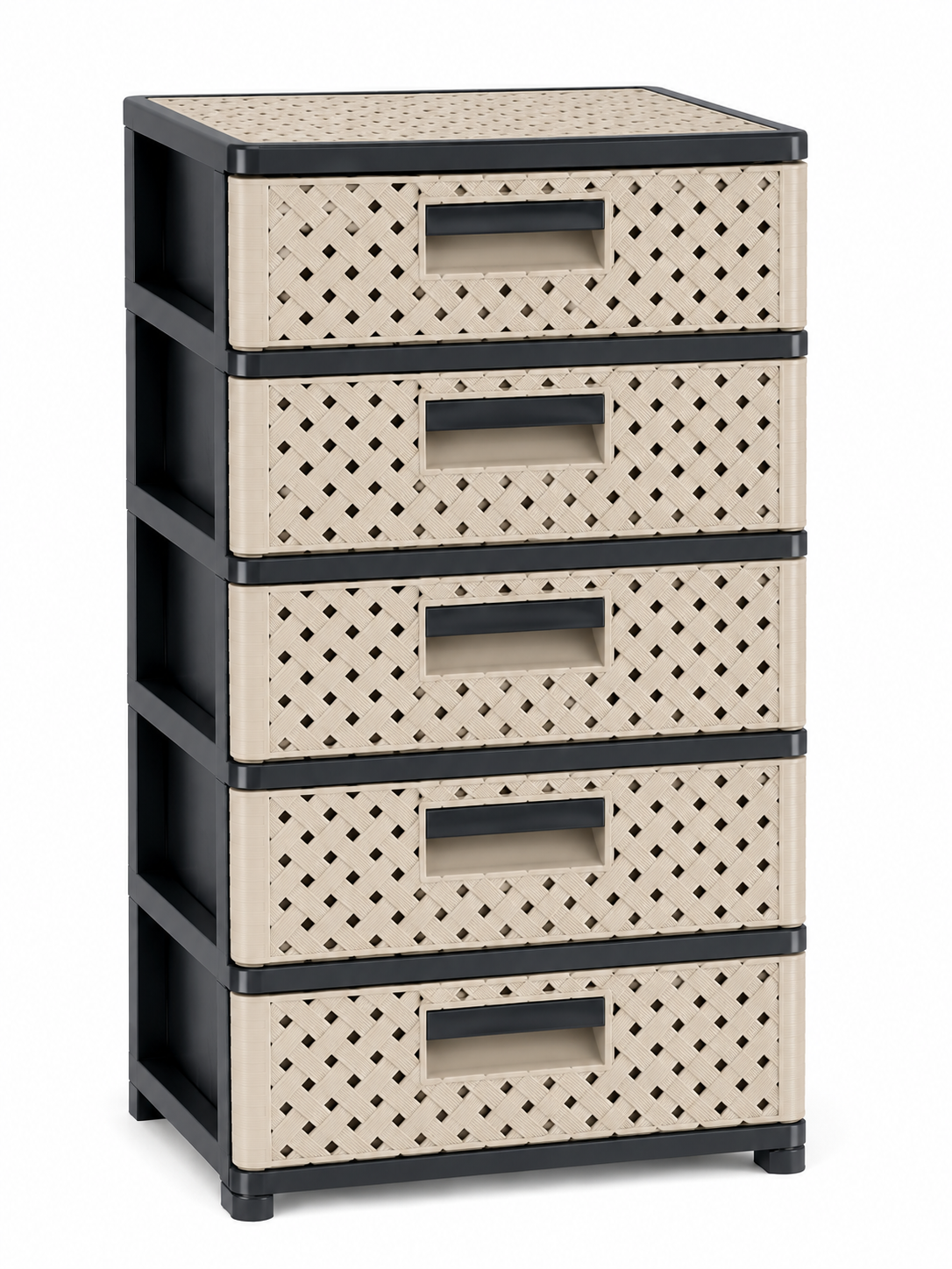 CAJONERA DELUXE 5P GRIS/BEIGUE