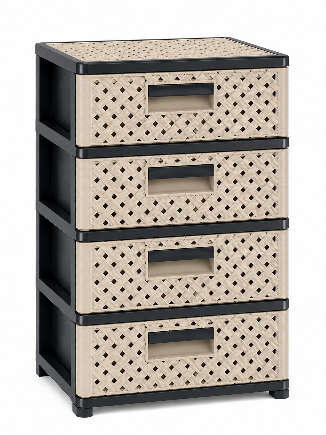 CAJONERA DELUXE 4P Gris/Beigue