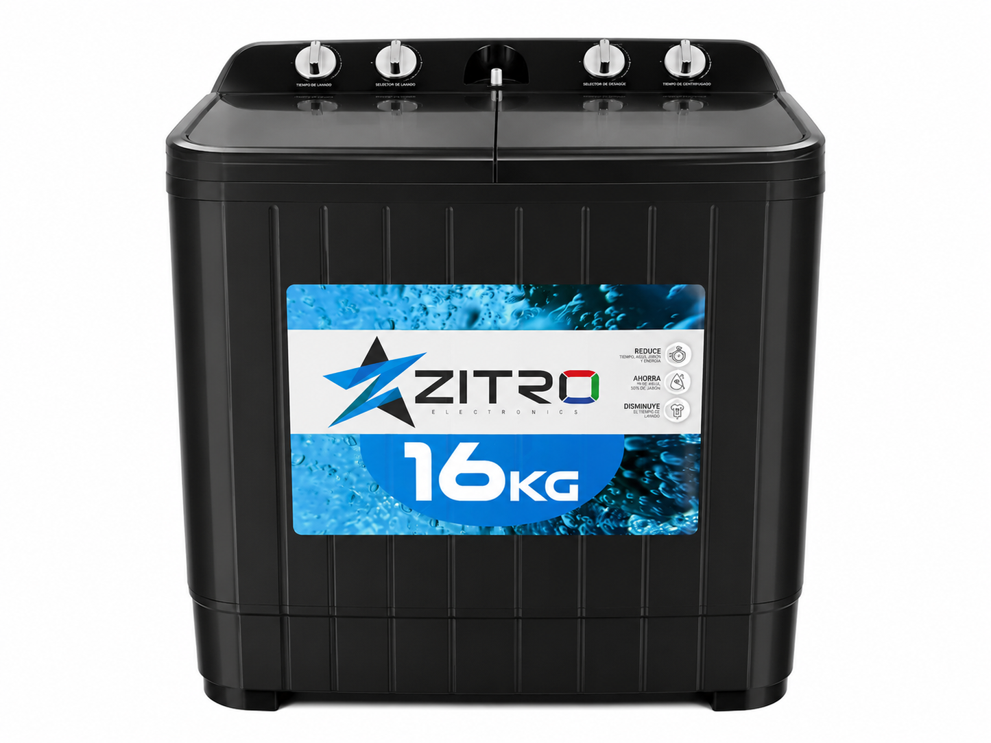 LAVADORA ZITRO SEMIAUTOMÁTICA 16KG