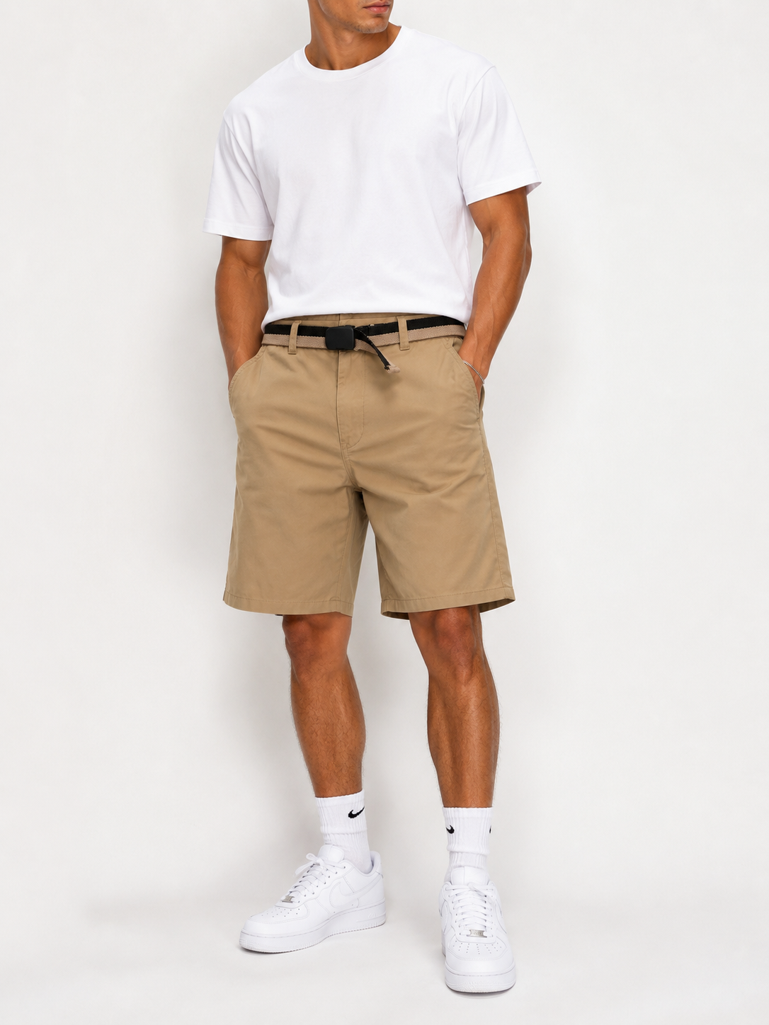 BERMUDA EN GABARDINA