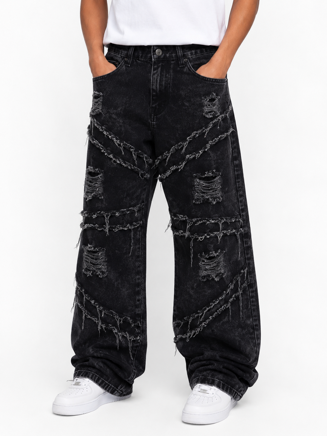 PANTALÓN BAGGY MARMOLEADO