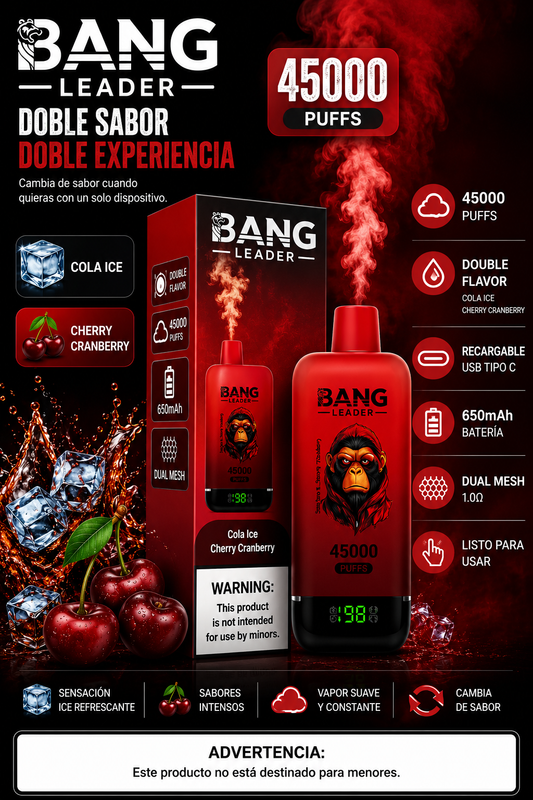 VAPE 45000 PUFFS BANG LEADER