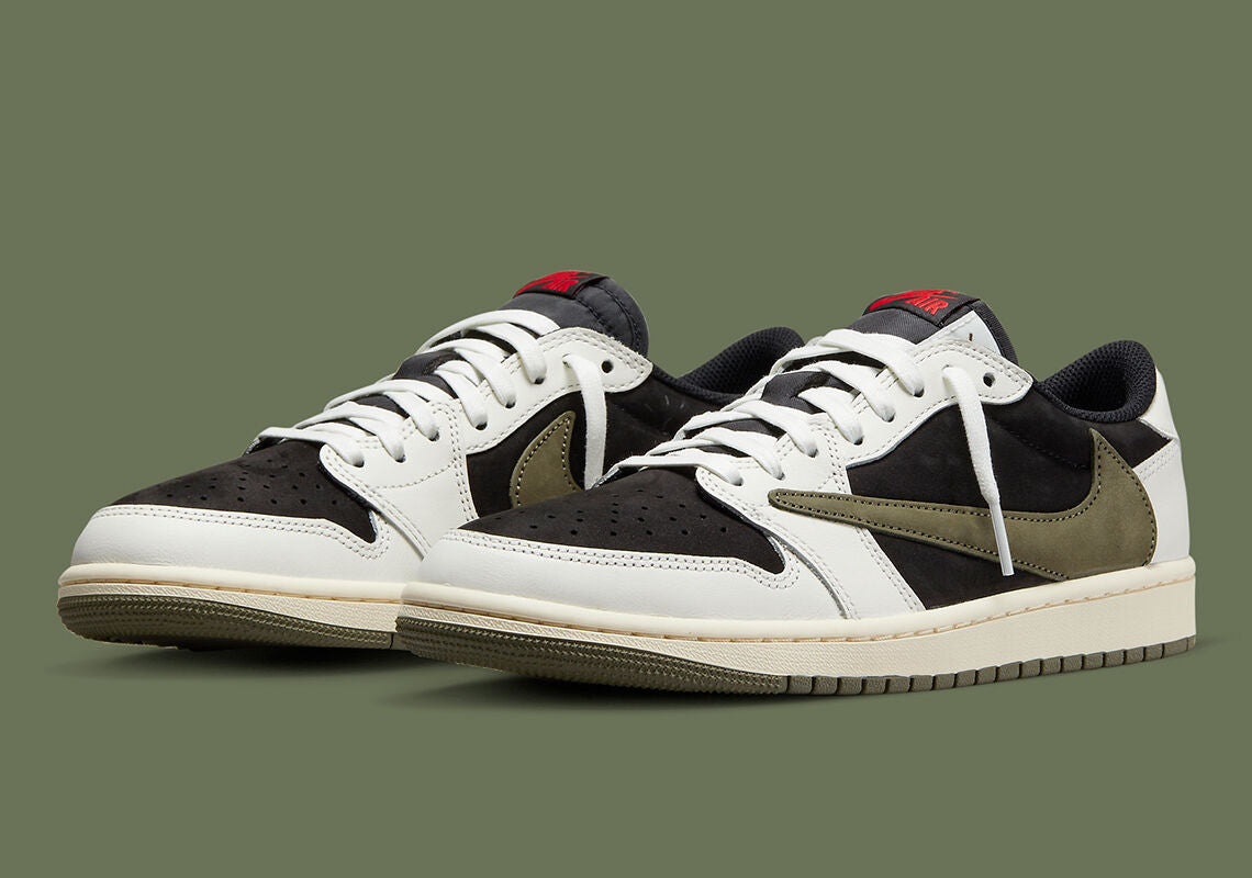 JORDAN LOW 1 MEDIUM OLIVE