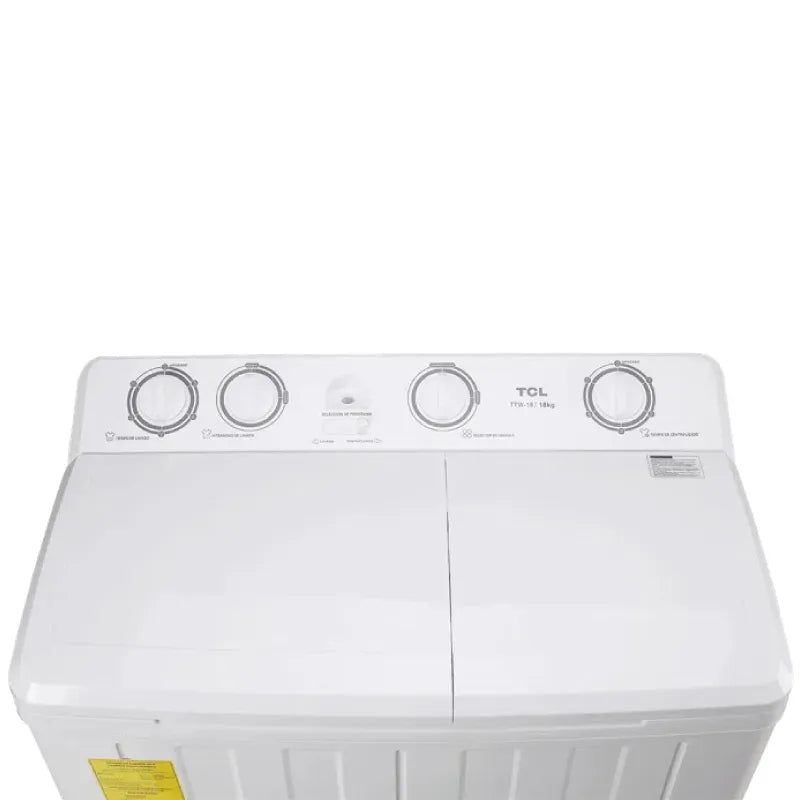LAVADORA SEMI-AUTOMÁTICA TCL 18KG