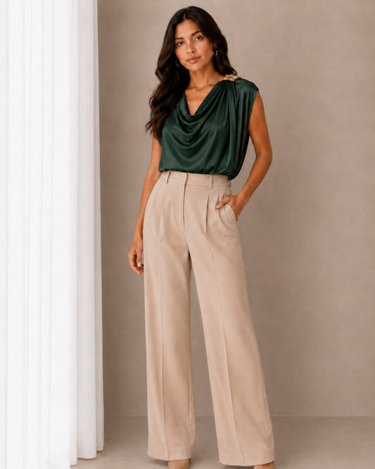 BLUSA SATIN DETALLE HOMBRO