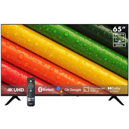 TELEVISOR RCA 65" 4K LED + 1 MES DE CANALES O SOPORTE DE TV