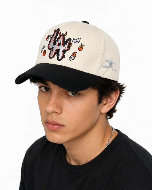 GORRA BEIGUE NEGRO LA LLAMAS